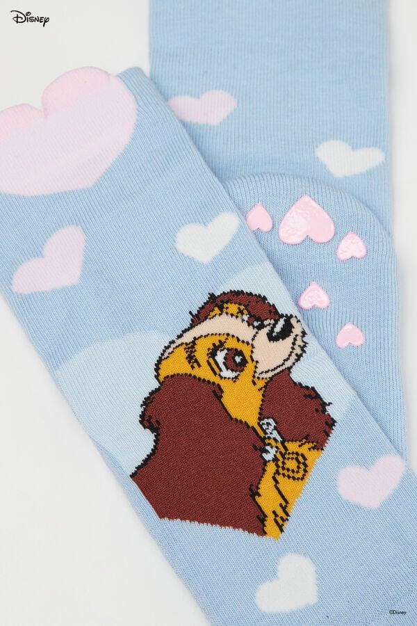 Tezenis Calcetines Antideslizantes Cortos Con Estampado De Disney De La Dama Y El Vagabundo Para Niña