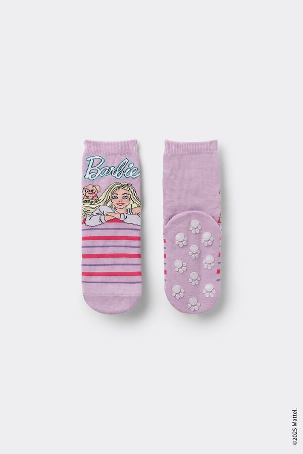 Tezenis Calcetines Antideslizantes Cortos Estampado Barbie para Niña