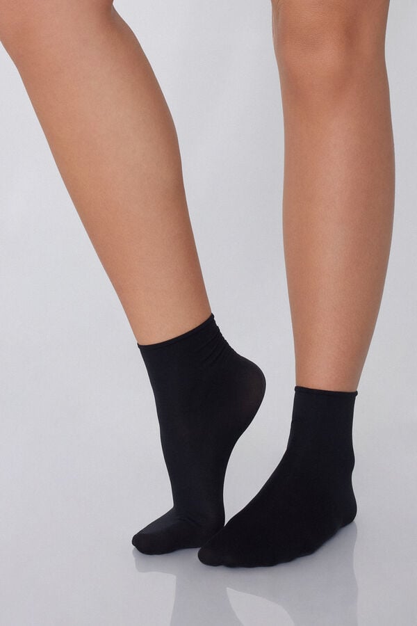 Tezenis Calcetines Cortos Microfibra Soft 50 Denier