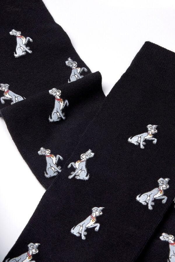 Tezenis Calcetines Largos Con Estampado De Disney De La Dama Y El Vagabundo Para Hombre