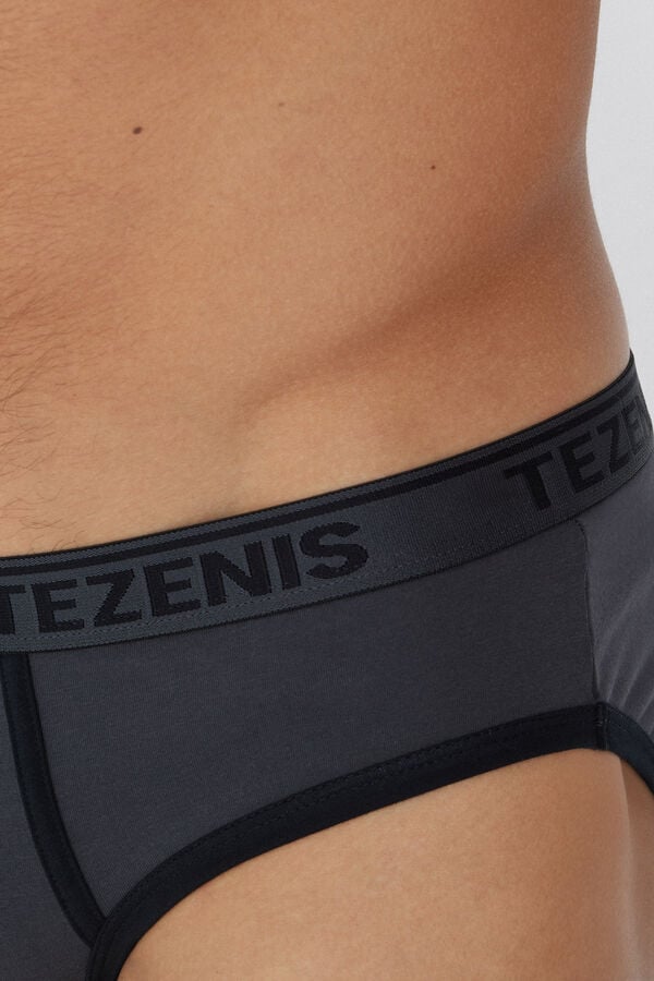 Tezenis Calzoncillos Algodón Orgánico Bordes Contraste Logo