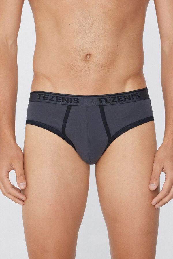 Tezenis Calzoncillos Algodón Orgánico Bordes Contraste Logo