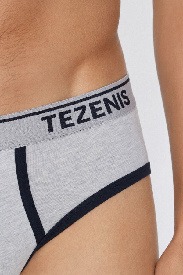 Tezenis Calzoncillos Algodón Orgánico Bordes Contraste Logo