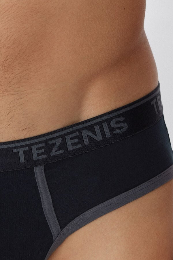 Tezenis Calzoncillos Algodón Orgánico Bordes Contraste Logo