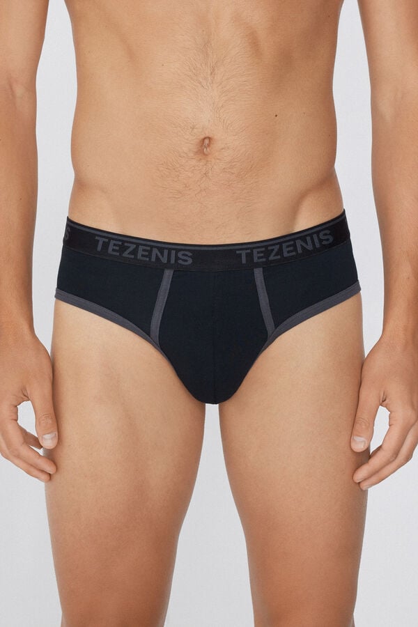 Tezenis Calzoncillos Algodón Orgánico Bordes Contraste Logo