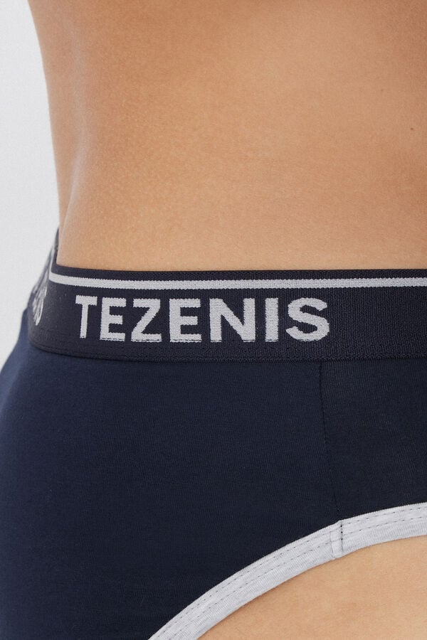 Tezenis Calzoncillos Algodón Orgánico Bordes Contraste Logo