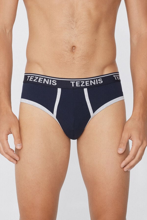 Tezenis Calzoncillos Algodón Orgánico Bordes Contraste Logo