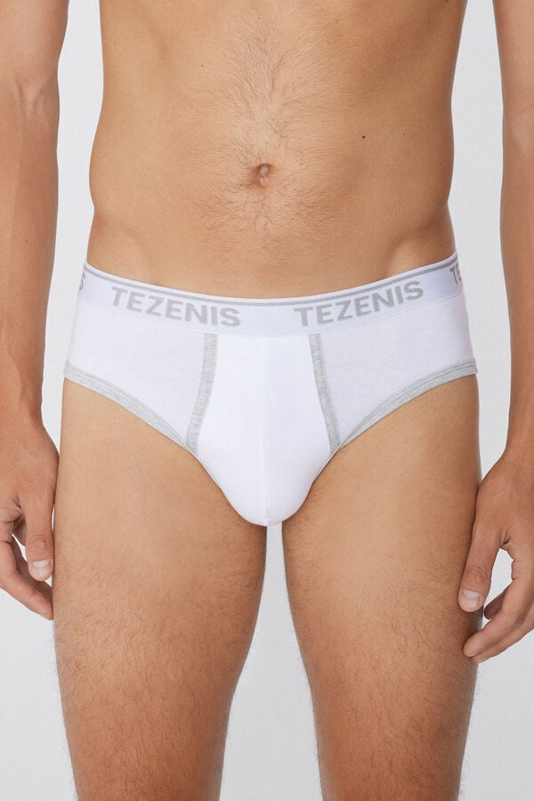 Tezenis Calzoncillos Algodón Orgánico Bordes Contraste Logo