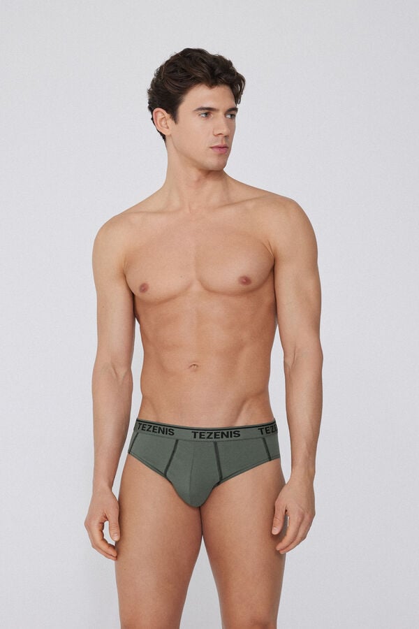 Tezenis Calzoncillos De Algodón Con Costuras En Contraste Con Logo