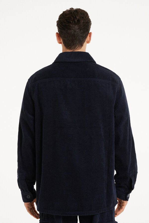 Tezenis Camisa De Manga Larga De Canalé De Terciopelo