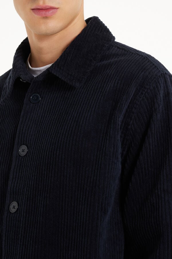 Tezenis Camisa De Manga Larga De Canalé De Terciopelo