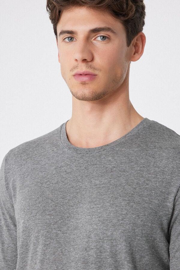 Tezenis Camiseta 100% Algodón Manga Larga Y Cuello Redondo Hombre