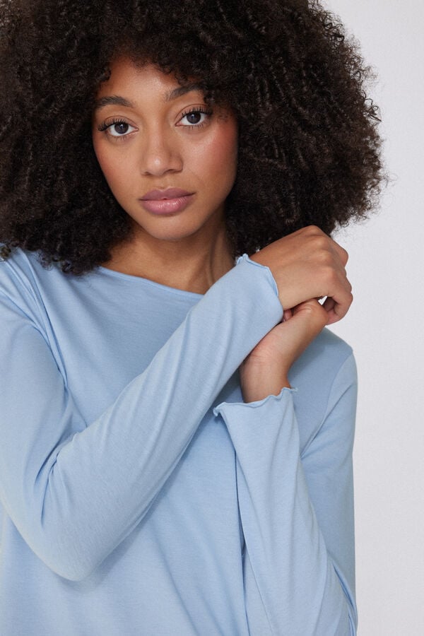 Tezenis Camiseta Algodón Manga Larga Punto De Muñeca