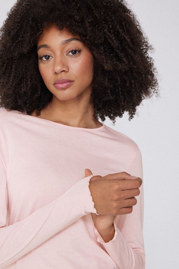 Tezenis Camiseta Algodón Manga Larga Punto De Muñeca