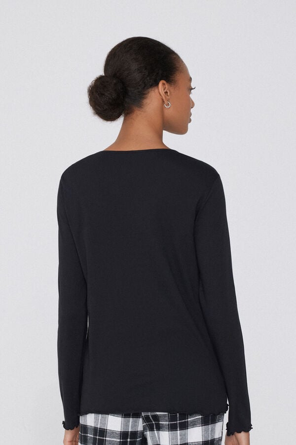 Tezenis Camiseta Algodón Manga Larga Punto De Muñeca