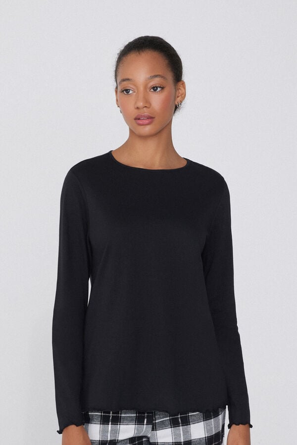 Tezenis Camiseta Algodón Manga Larga Punto de Muñeca