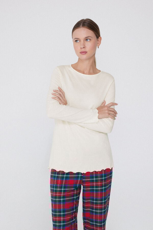 Tezenis Camiseta Algodón Manga Larga Punto De Muñeca