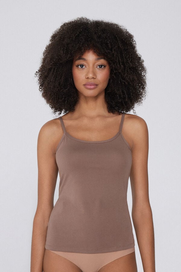 Tezenis Camiseta básica de tirantes en algodón para mujer