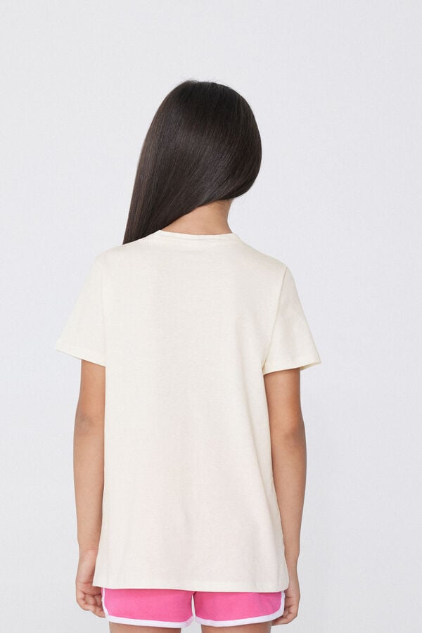 Tezenis Camiseta Con Cuello Redondo De Algodón Con Estampado