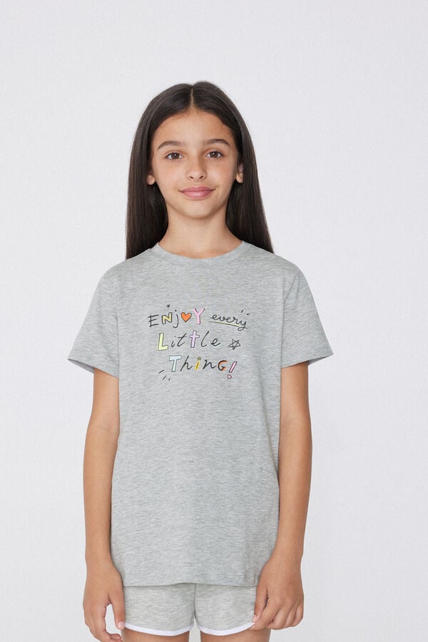 Tezenis Camiseta Con Cuello Redondo De Algodón Con Estampado