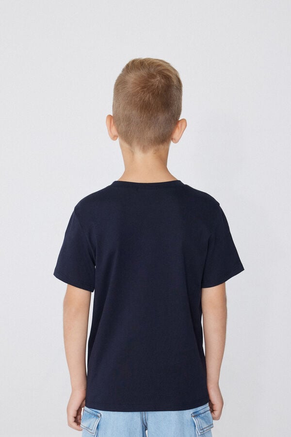 Tezenis Camiseta Con Cuello Redondo De Algodón Con Estampado