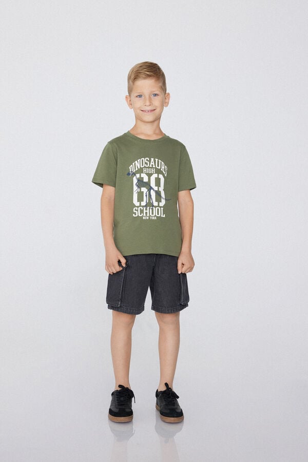 Tezenis Camiseta Con Cuello Redondo De Algodón Con Estampado