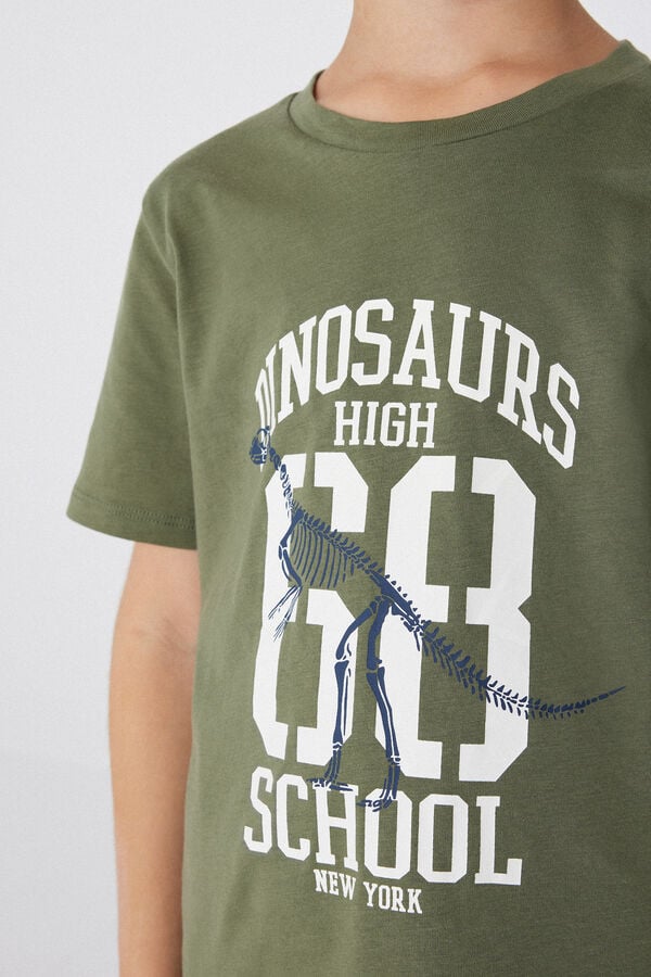 Tezenis Camiseta Con Cuello Redondo De Algodón Con Estampado