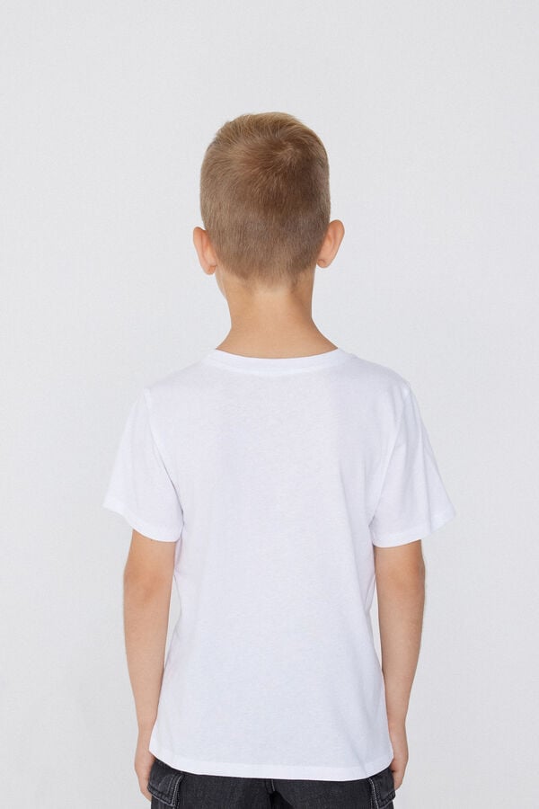 Tezenis Camiseta Con Cuello Redondo De Algodón Con Estampado