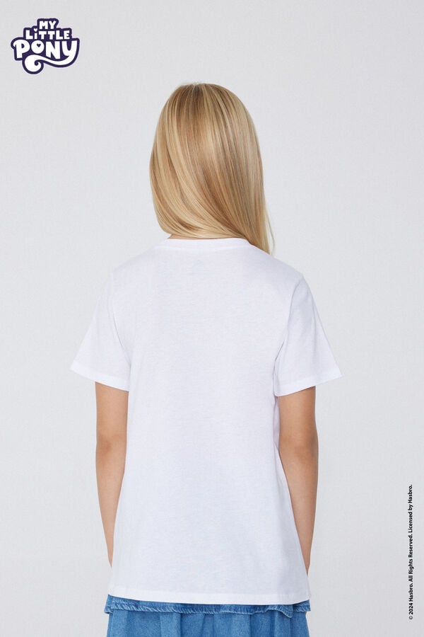 Tezenis Camiseta De Algodón Con Estampado De My Little Pony Con Glitter Para Niña