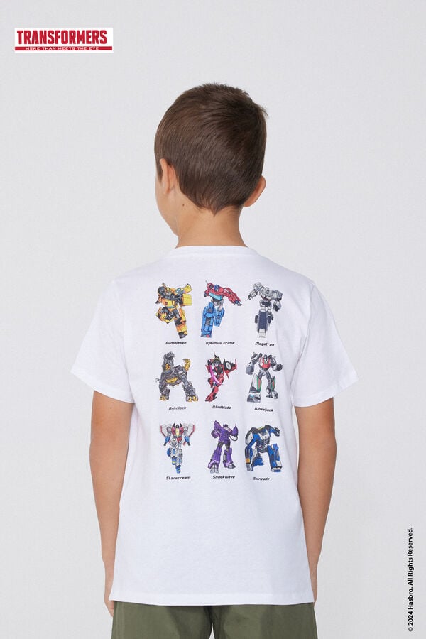 Tezenis Camiseta De Algodón Con Estampado De Transformers