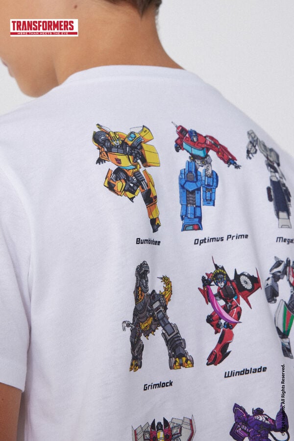 Tezenis Camiseta De Algodón Con Estampado De Transformers