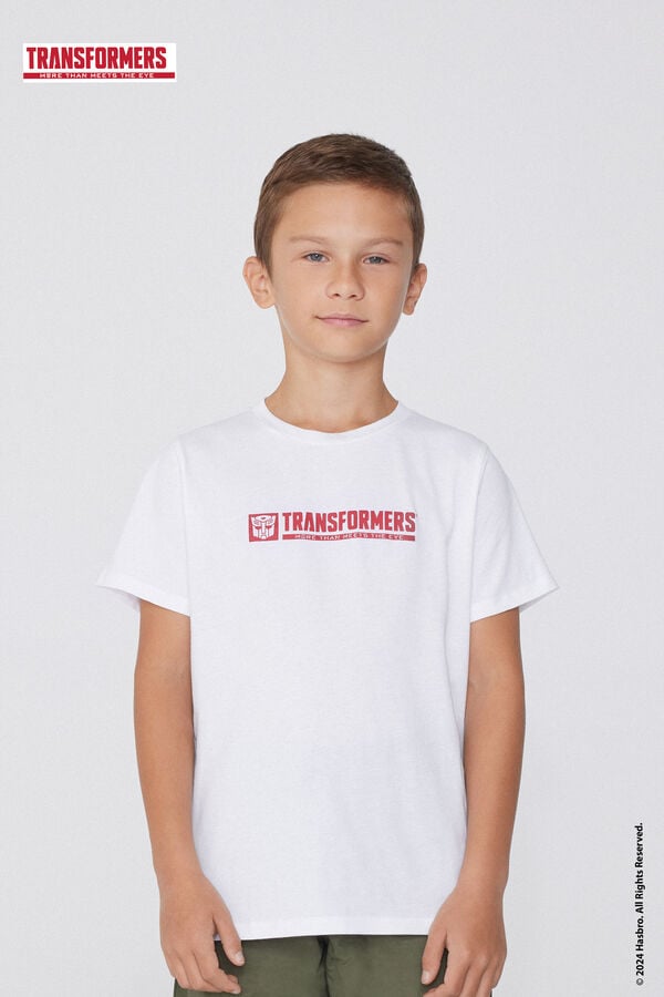 Tezenis Camiseta De Algodón Con Estampado De Transformers