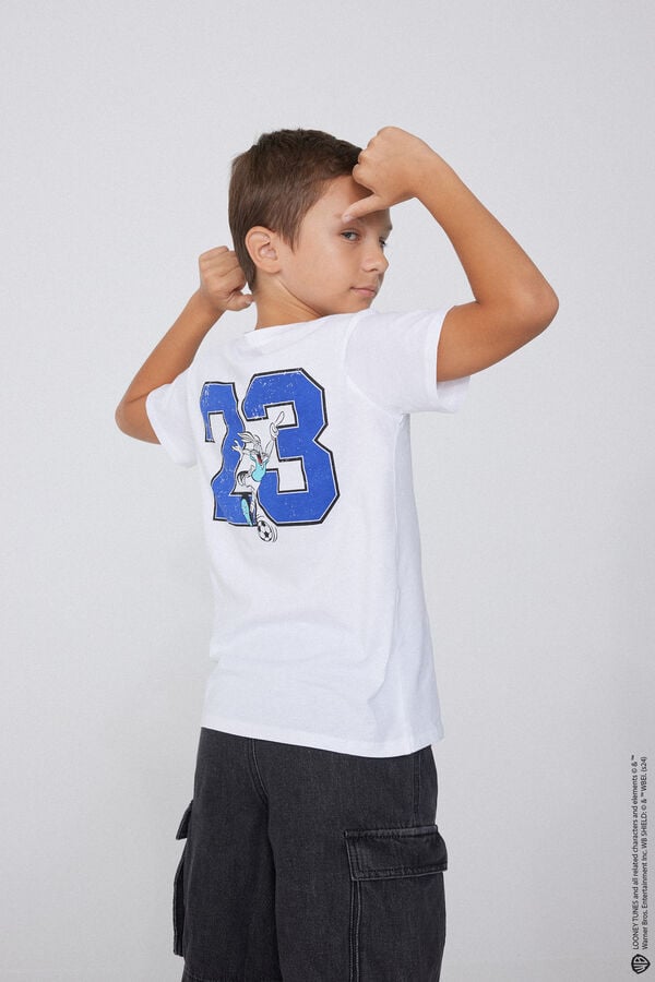 Tezenis Camiseta De Algodón Para Niño Con Estampado De Looney Tunes