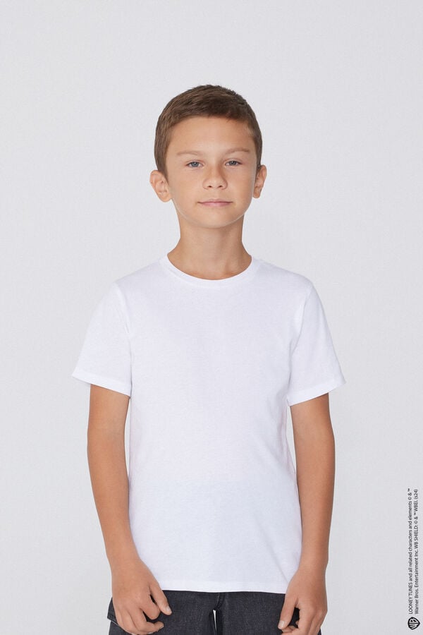 Tezenis Camiseta de Algodón para Niño con Estampado de Looney Tunes