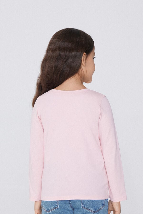 Tezenis Camiseta De Manga Larga Básica Unisex 100% Algodón Niños