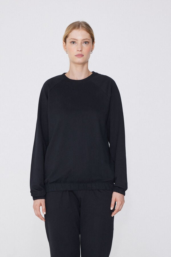 Tezenis Camiseta De Manga Larga Con Cuello Redondo Y Puños