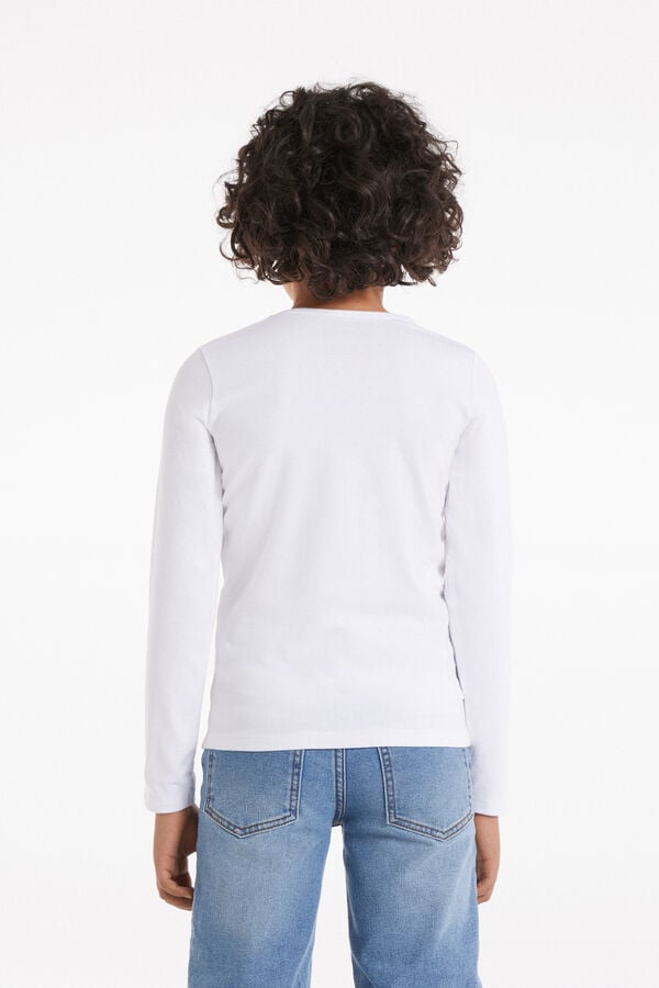 Tezenis Camiseta De Manga Larga Térmica En Algodón Unisex De Niños