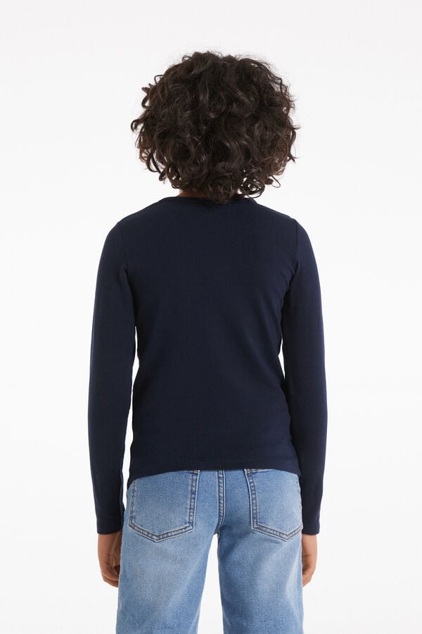 Tezenis Camiseta De Manga Larga Térmica En Algodón Unisex De Niños