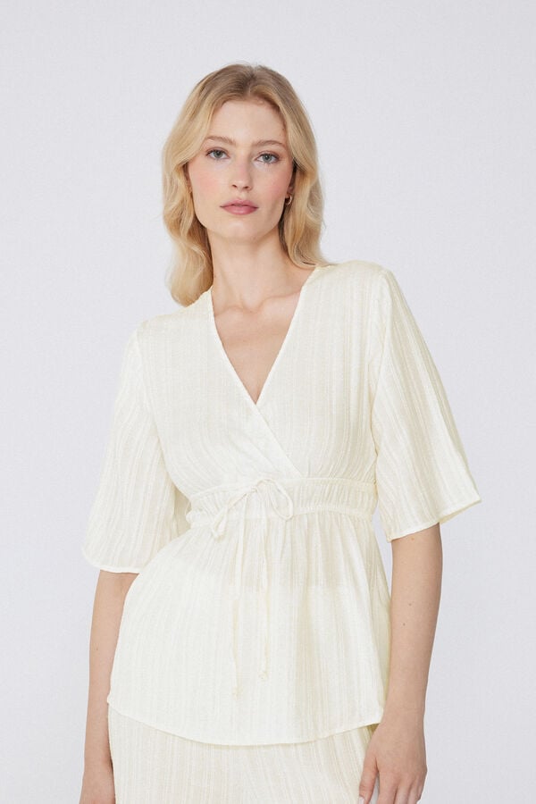 Tezenis Camiseta de Media Manga con Tela con Efecto 3D