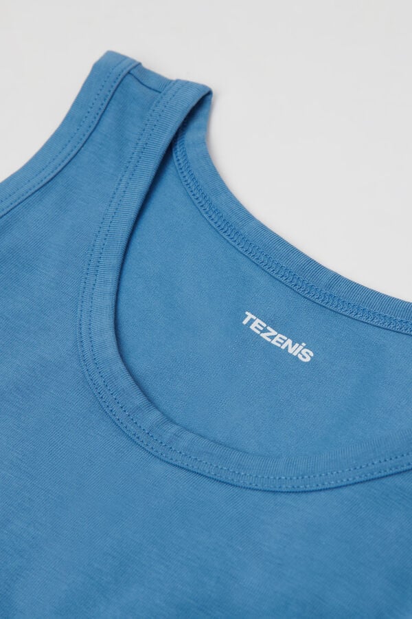 Tezenis Camiseta De Tirantes Anchos Básica De Algodón Para Niños Unisex