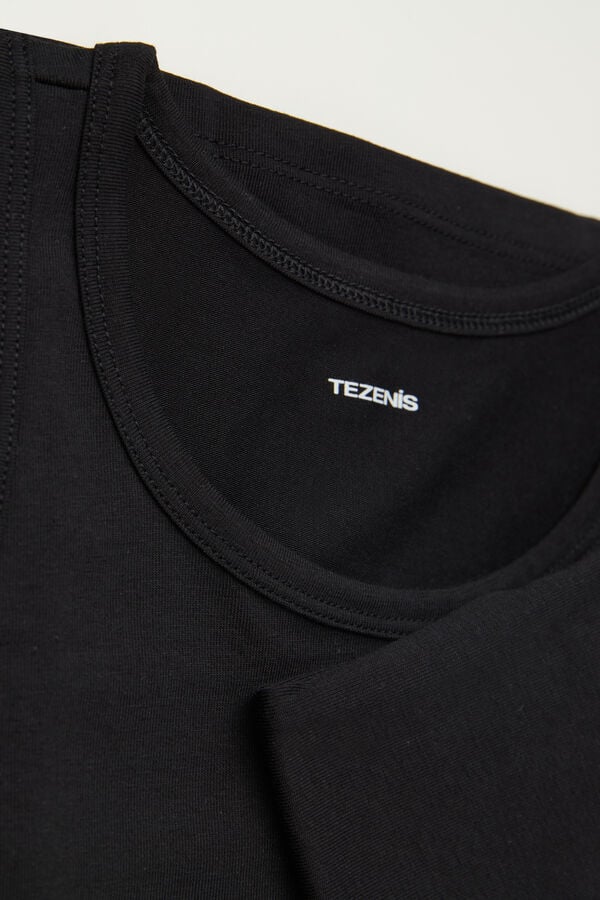 Tezenis Camiseta De Tirantes Anchos Básica De Algodón Para Niños Unisex