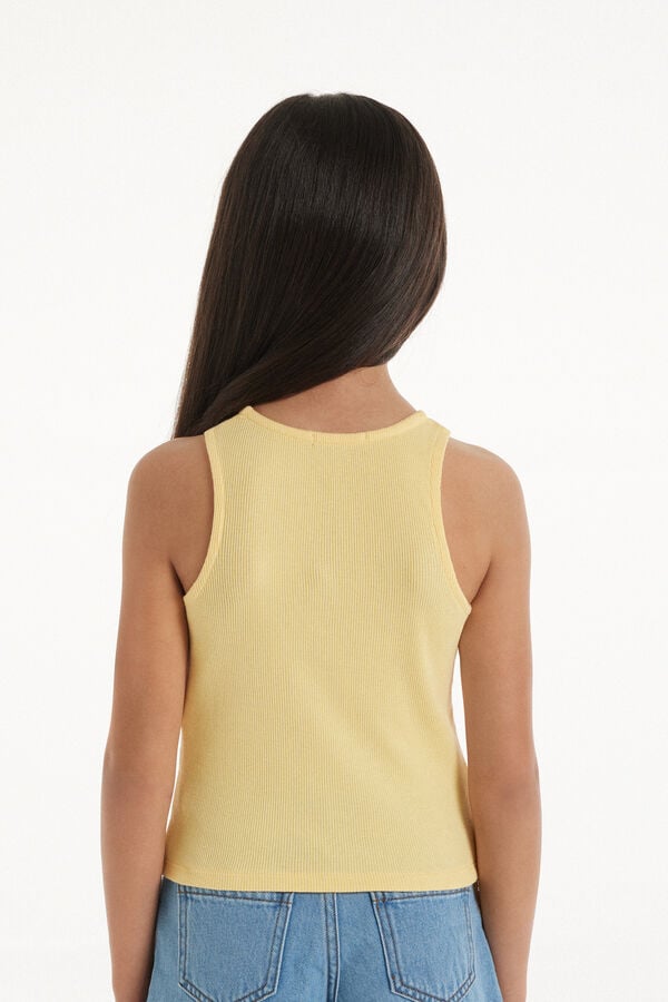 Tezenis Camiseta De Tirantes Anchos De Canalé Para Niña