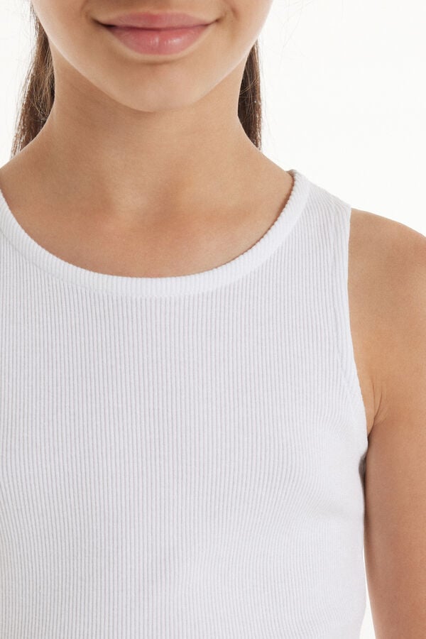 Tezenis Camiseta De Tirantes Anchos De Canalé Para Niña