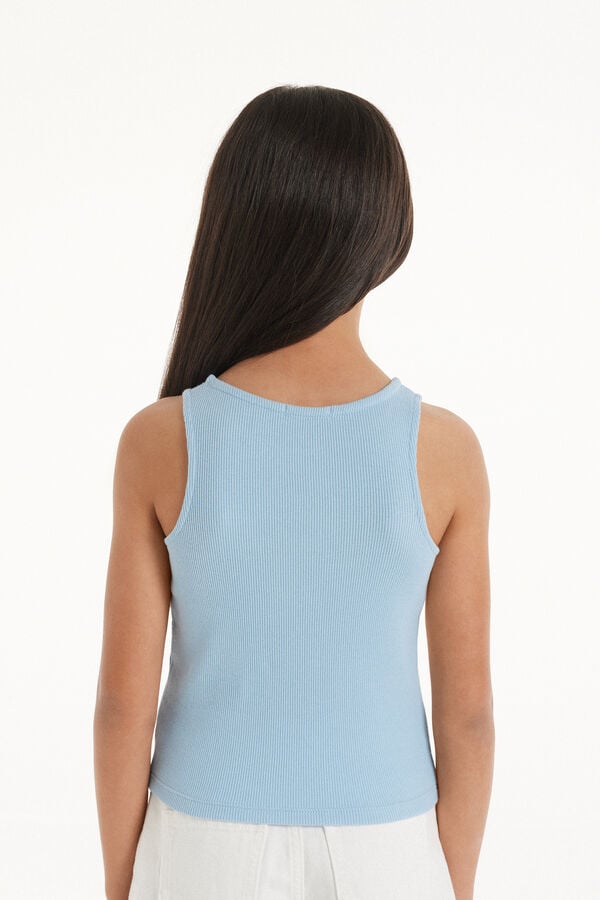 Tezenis Camiseta De Tirantes Anchos De Canalé Para Niña