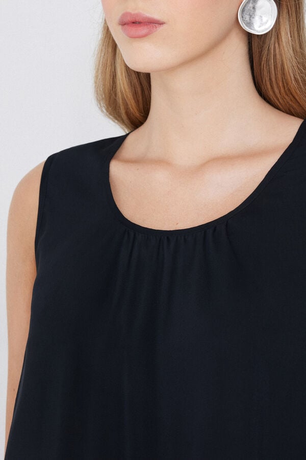 Tezenis Camiseta De Tirantes Anchos De Tela De Viscosa