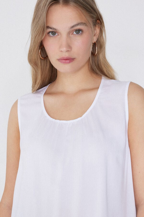 Tezenis Camiseta De Tirantes Anchos De Tela De Viscosa