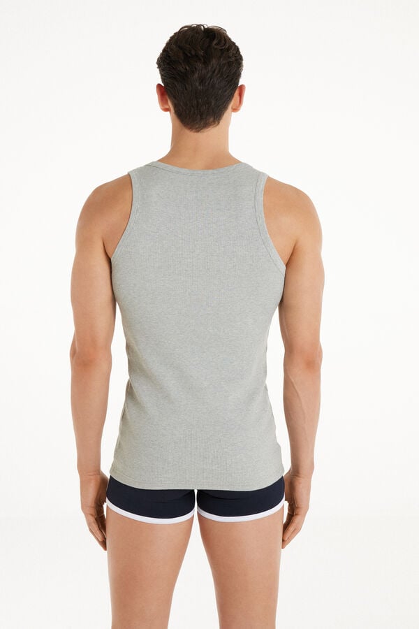 Tezenis Camiseta De Tirantes Canalé Tirantes Anchos Algodón Hombre