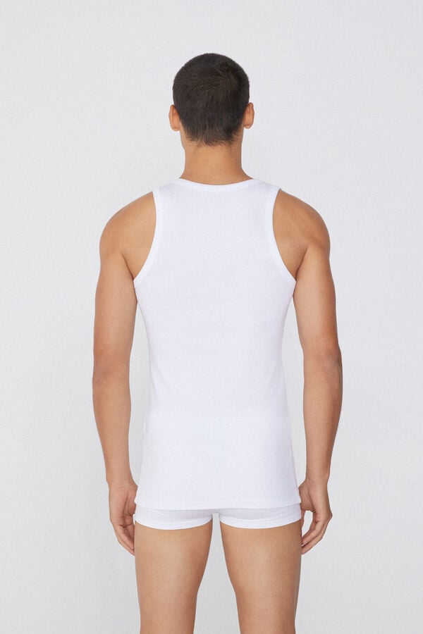 Tezenis Camiseta De Tirantes Canalé Tirantes Anchos Algodón Hombre