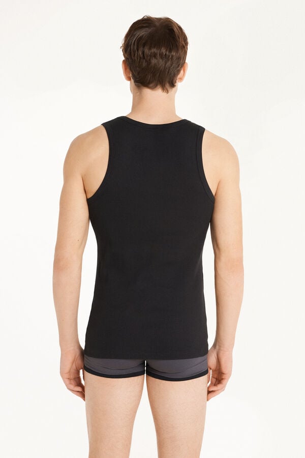 Tezenis Camiseta De Tirantes Canalé Tirantes Anchos Algodón Hombre