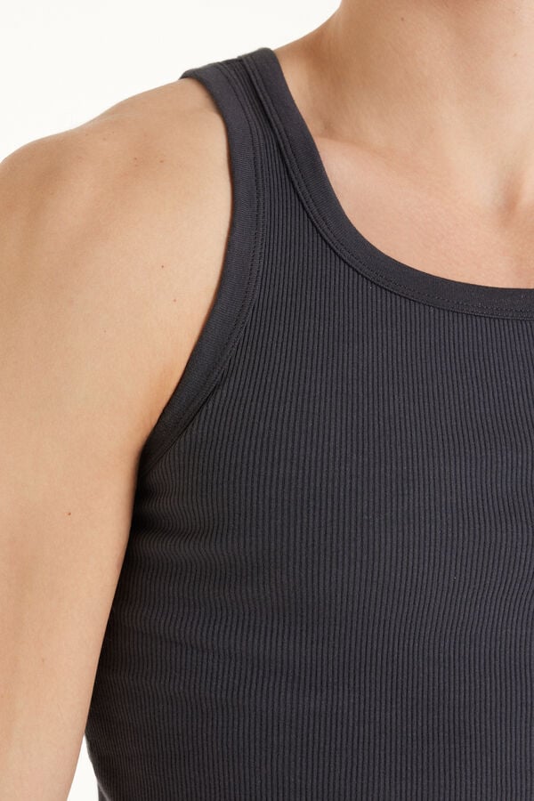 Tezenis Camiseta De Tirantes Canalé Tirantes Anchos Algodón Hombre